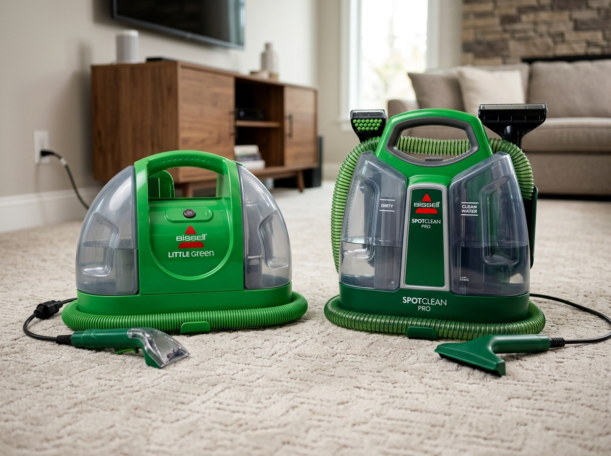 BISSELL Little Green vs SpotClean Pro comparison showdown