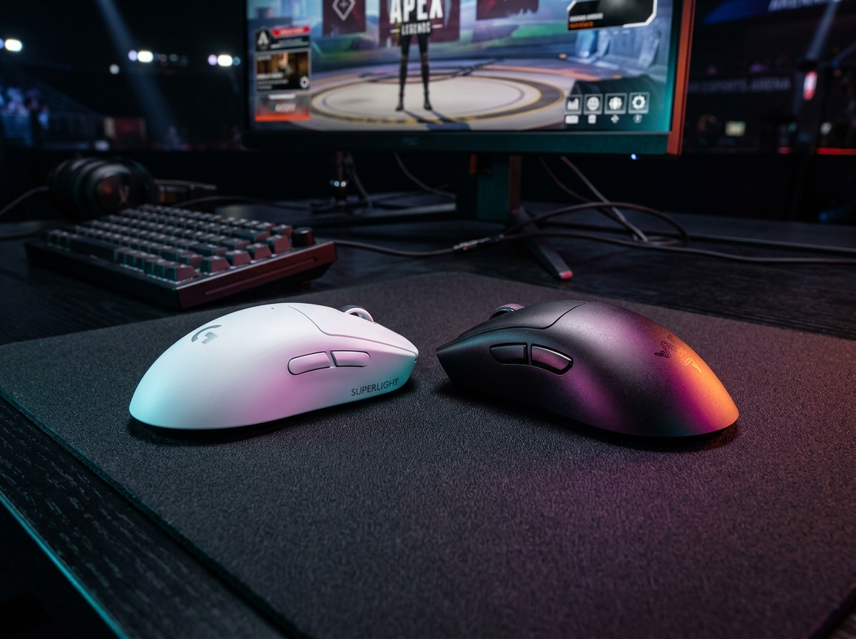 Logitech G PRO X Superlight 2 vs Razer DeathAdder V3 Pro head-to-head comparison