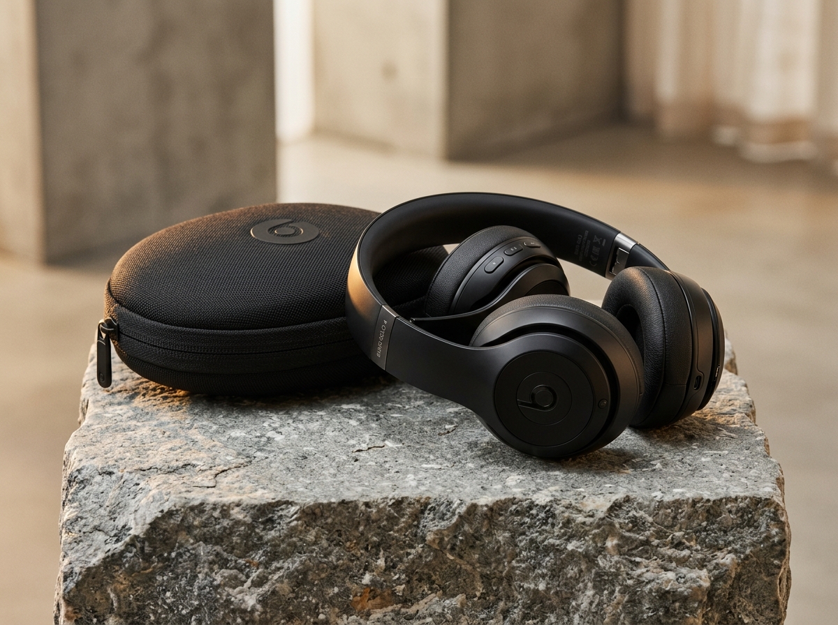 Beats Solo 4 wireless on-ear headphones in Matte Black